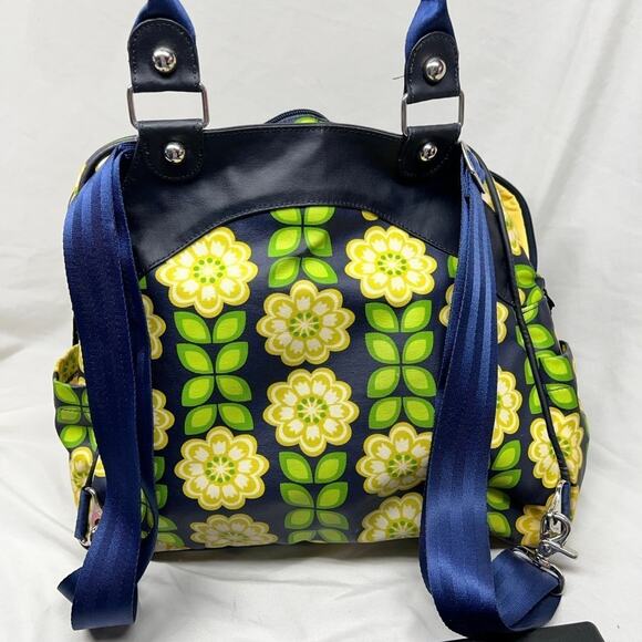 Petunia Pickle Bottom diaper bag in yellow/ green bag/backpack Sashay Satchel - Picture 10 of 10